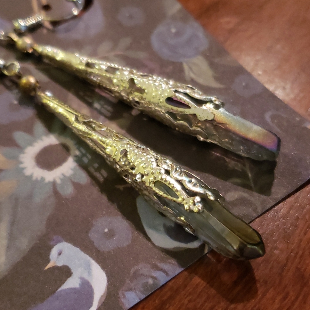 Quartz earrings